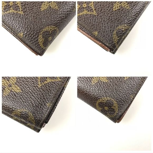 Louis Vuitton Wallet Tri Fold M61660 Porte Monnaie Billets Monogram Auth - Picture 8 of 10